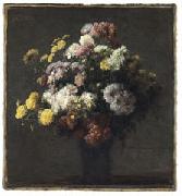 Henri Fantin-Latour, Crisantemos en un florero